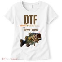 Funny Fishing Shirts: DTF Down To Fish Women's T-Shirt thumb 0
