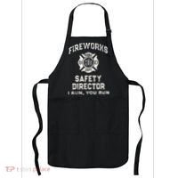 Funny FIREWORKS SAFETY DIRECTOR Firefighter America Red Pyro Apron thumb 0