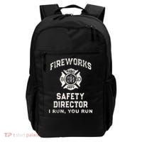 Funny FIREWORKS SAFETY DIRECTOR Firefighter America Red Pyro Backpack thumb 0