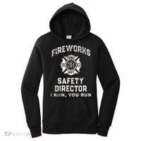 Funny FIREWORKS SAFETY DIRECTOR Firefighter America Red Pyro Women's Hoodie thumb 0