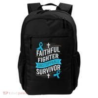 Faithful Fighter Survivor Prostate Cancer Awareness Backpack thumb 0