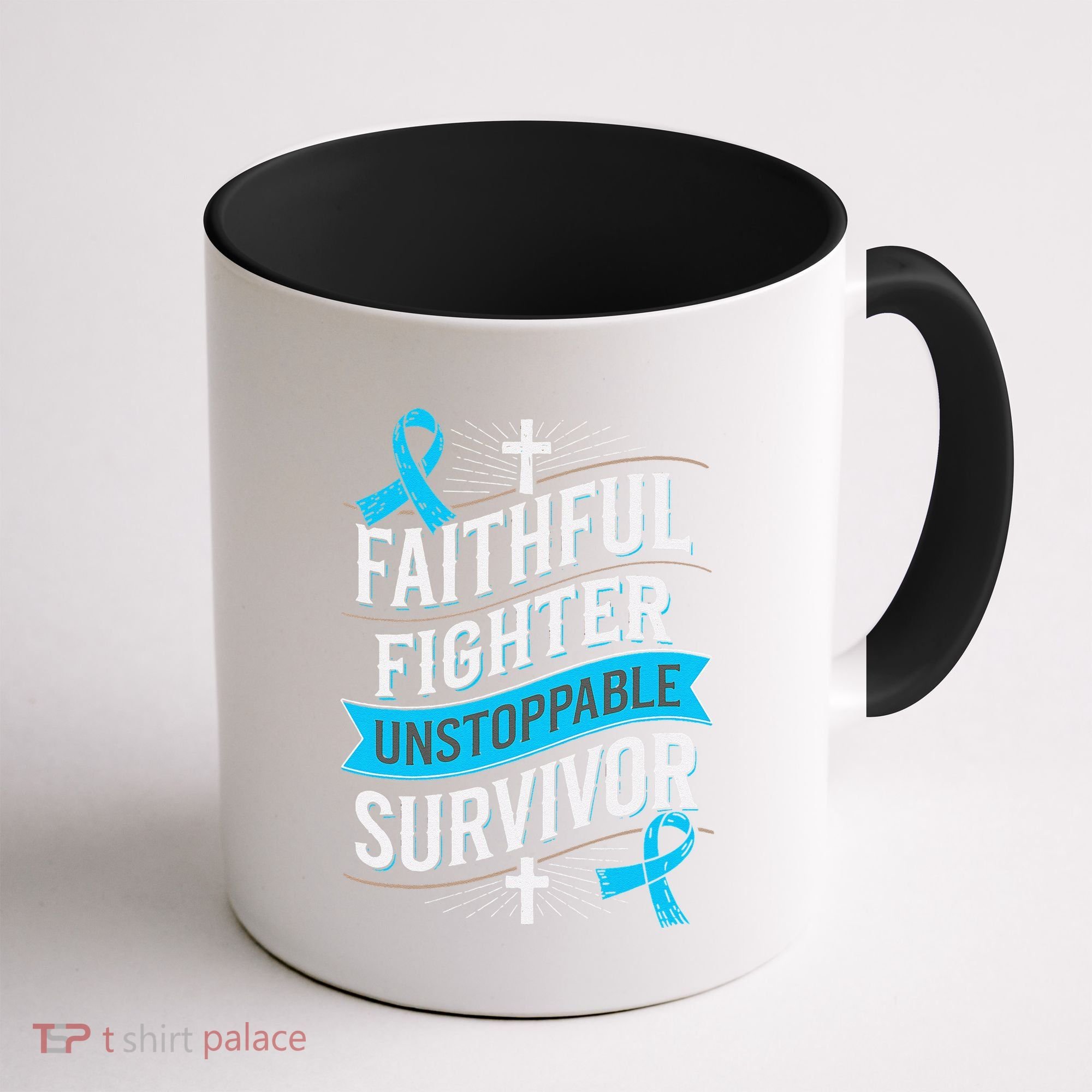 Faithful Fighter Survivor Prostate Cancer Awareness Coffee Mug