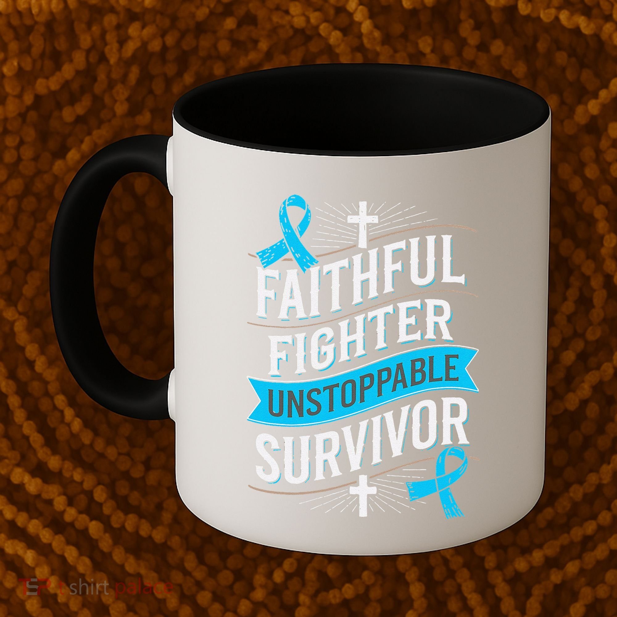 Faithful Fighter Survivor Prostate Cancer Awareness Coffee Mug