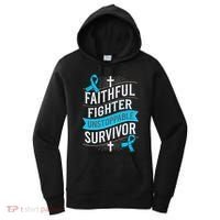 Faithful Fighter Survivor Prostate Cancer Awareness Women's Hoodie thumb 0