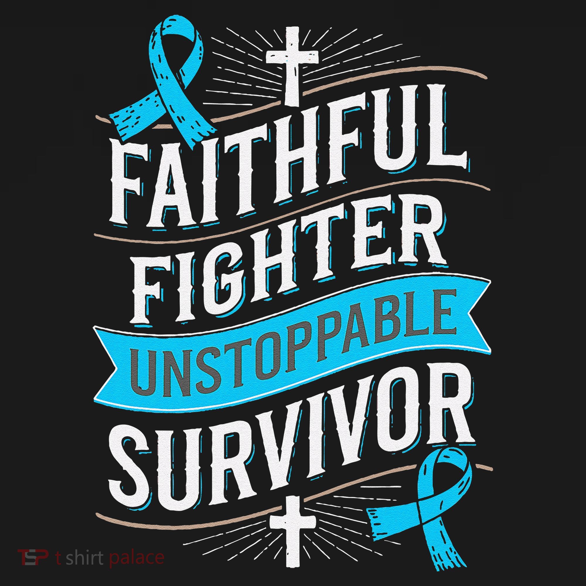 Faithful Fighter Survivor Prostate Cancer Awareness Women's Hoodie