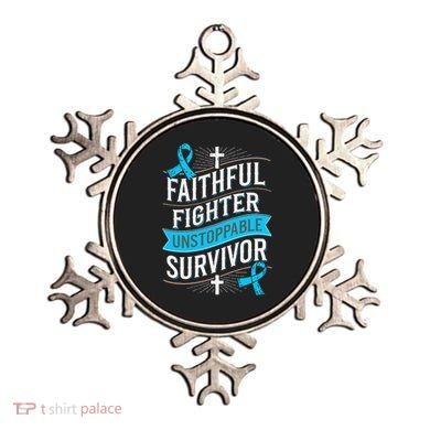 Faithful Fighter Survivor Prostate Cancer Awareness Ornament