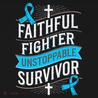Faithful Fighter Survivor Prostate Cancer Awareness Baby Bodysuit thumb 2