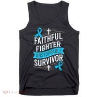 Faithful Fighter Survivor Prostate Cancer Awareness Tank Top thumb 0