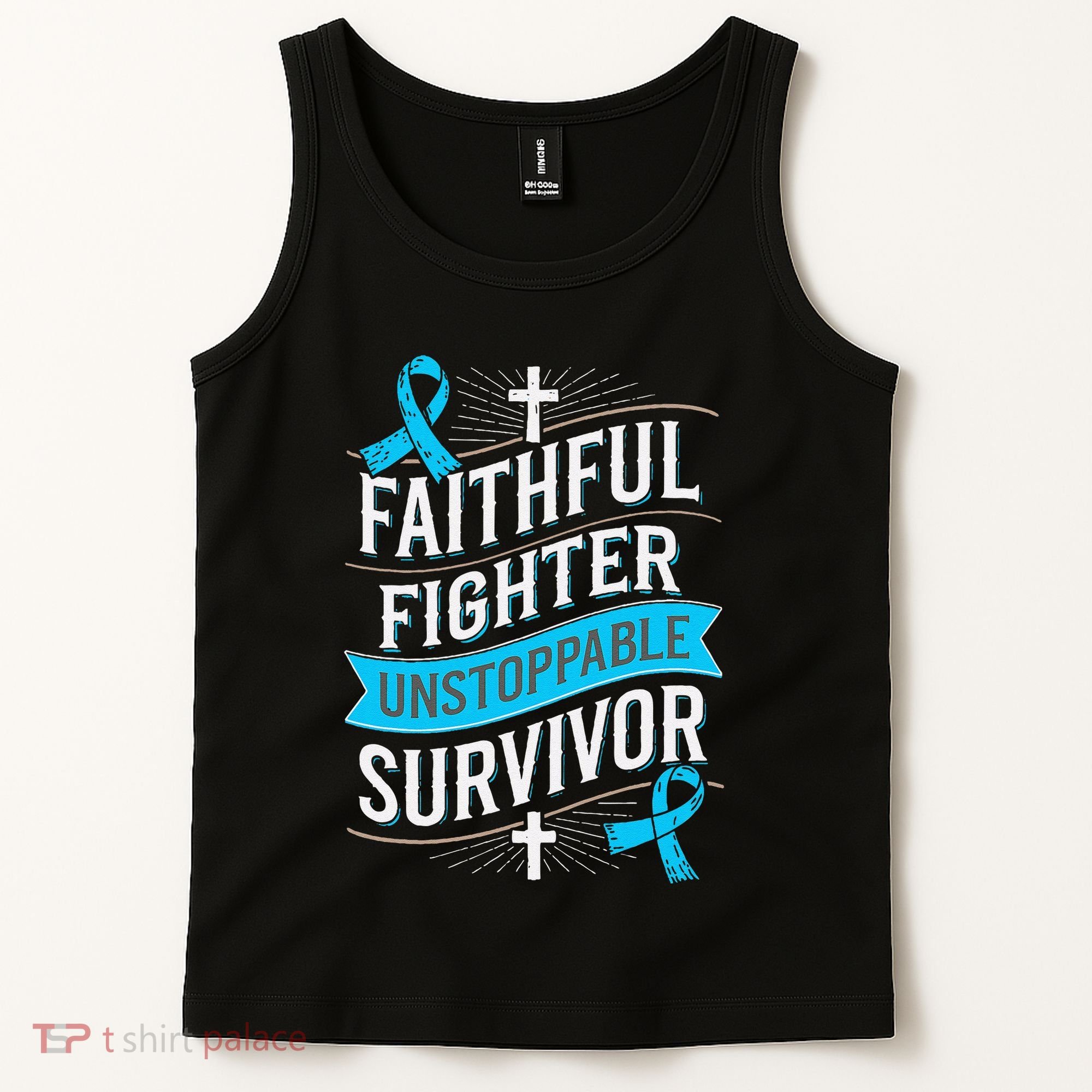 Faithful Fighter Survivor Prostate Cancer Awareness Tank Top