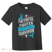 Faithful Fighter Survivor Prostate Cancer Awareness Toddler T-Shirt thumb 0