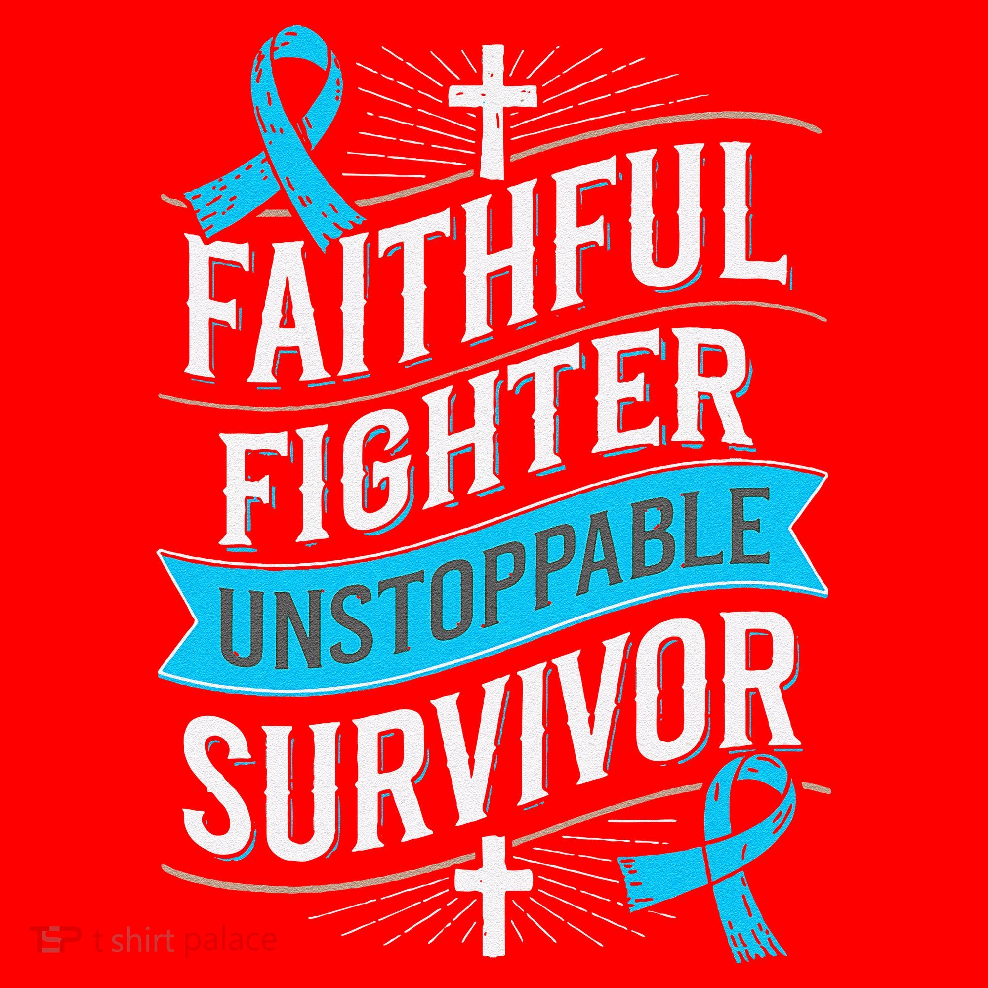 Faithful Fighter Survivor Prostate Cancer Awareness Santa Hat