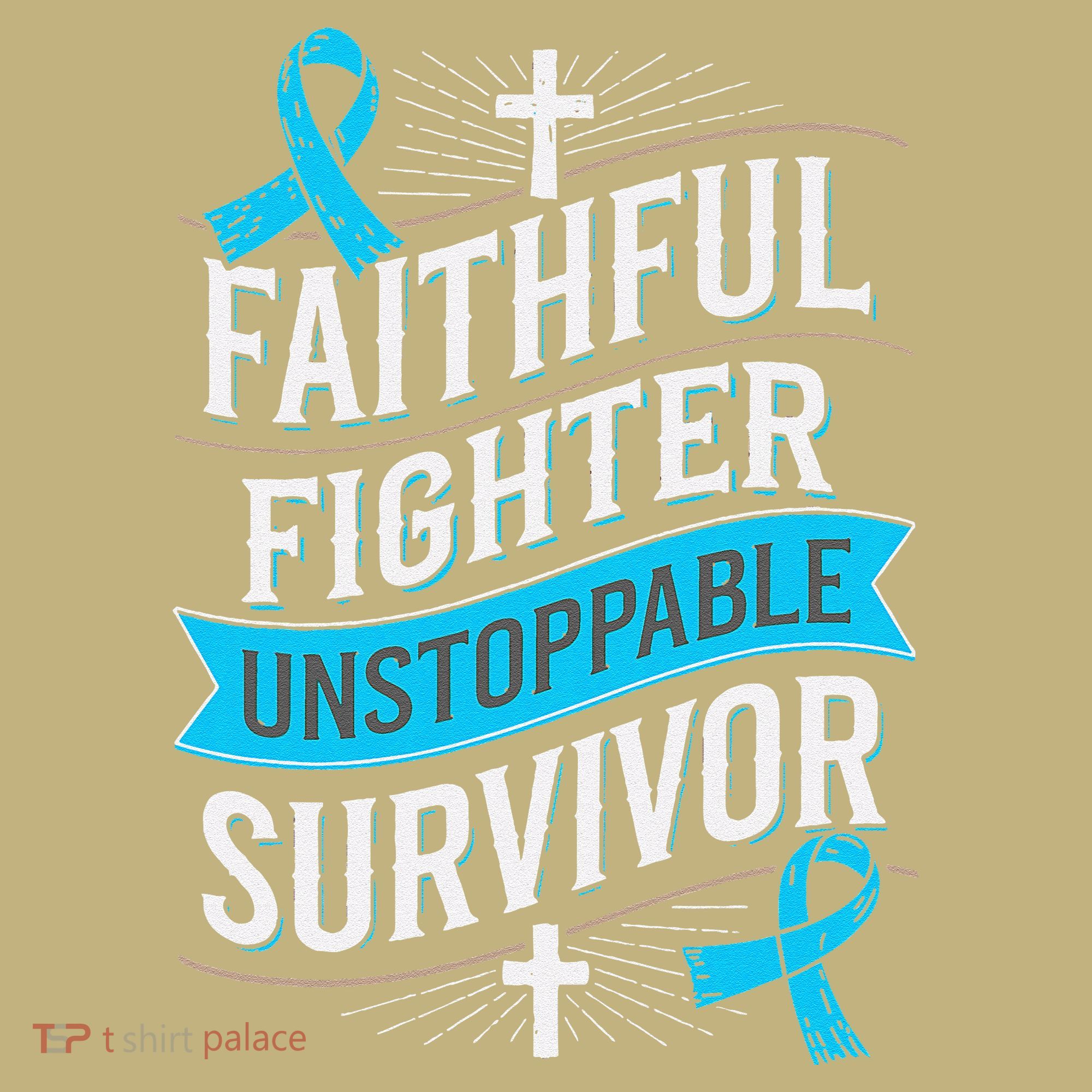 Faithful Fighter Survivor Prostate Cancer Awareness Long Sleeve Shirt