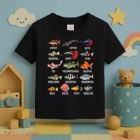 Freshwater Fish Species Chart Aquarium River Fish Guide Toddler T-Shirt thumb 3