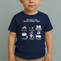 Funny Fishing Shirt Things I Do In My Spare Time Toddler T-Shirt thumb 2