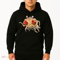 FSM Flying Spaghetti Monster Funny Pastafarian Atheist Hoodie thumb 2