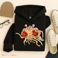 FSM Flying Spaghetti Monster Funny Pastafarian Atheist Hoodie thumb 4