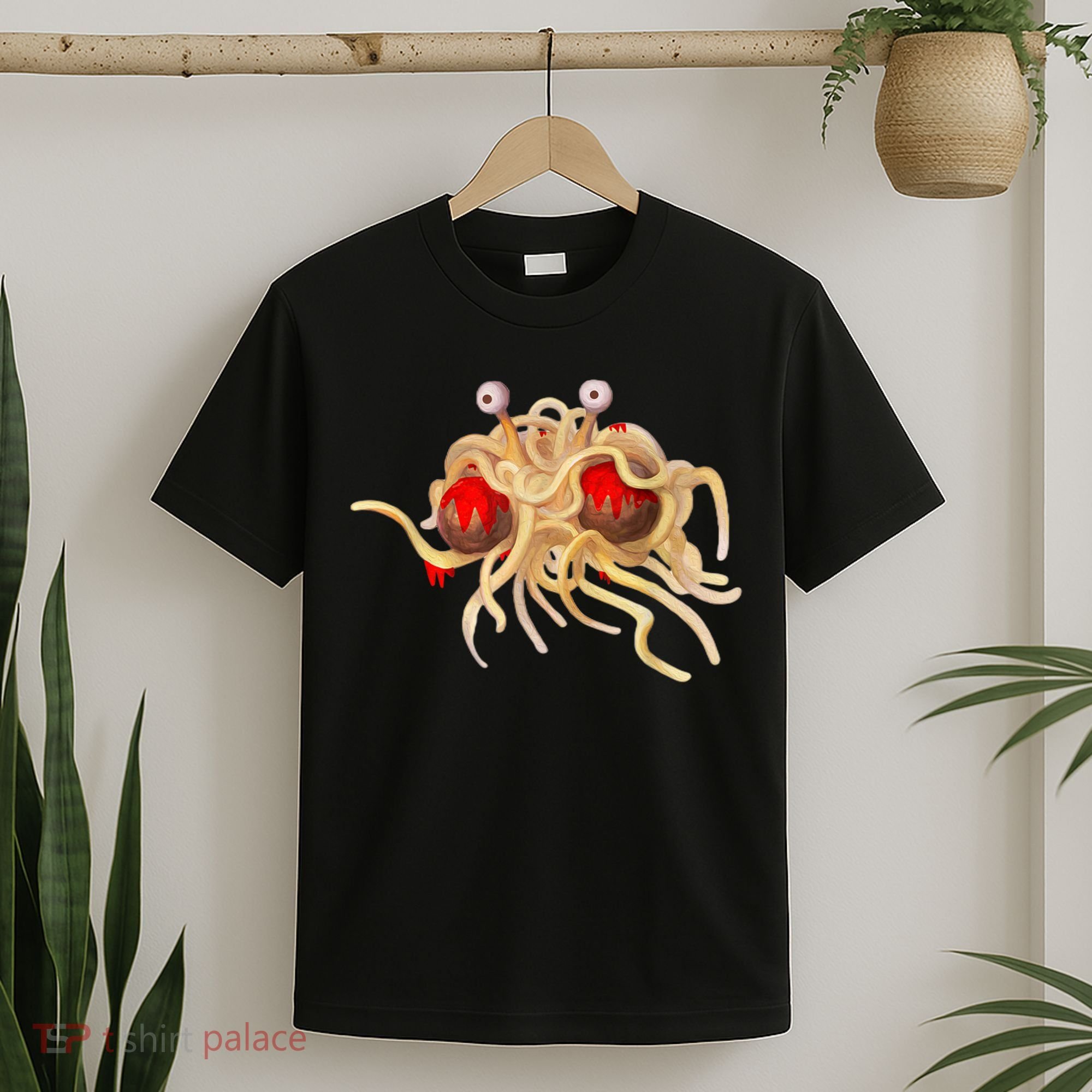 FSM Flying Spaghetti Monster Funny Pastafarian Atheist T-Shirt