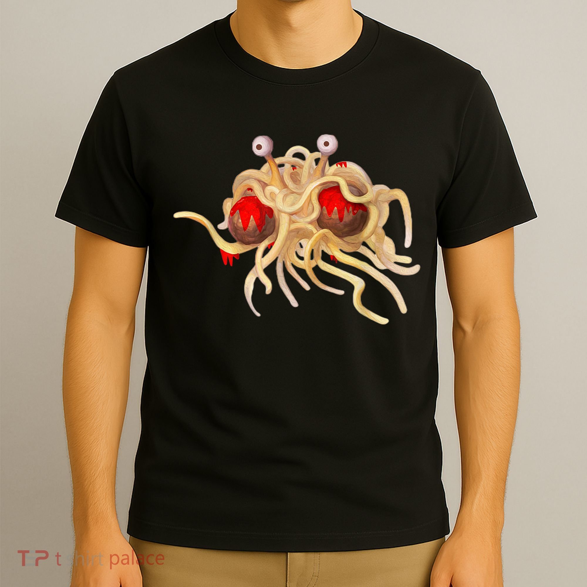 FSM Flying Spaghetti Monster Funny Pastafarian Atheist T-Shirt