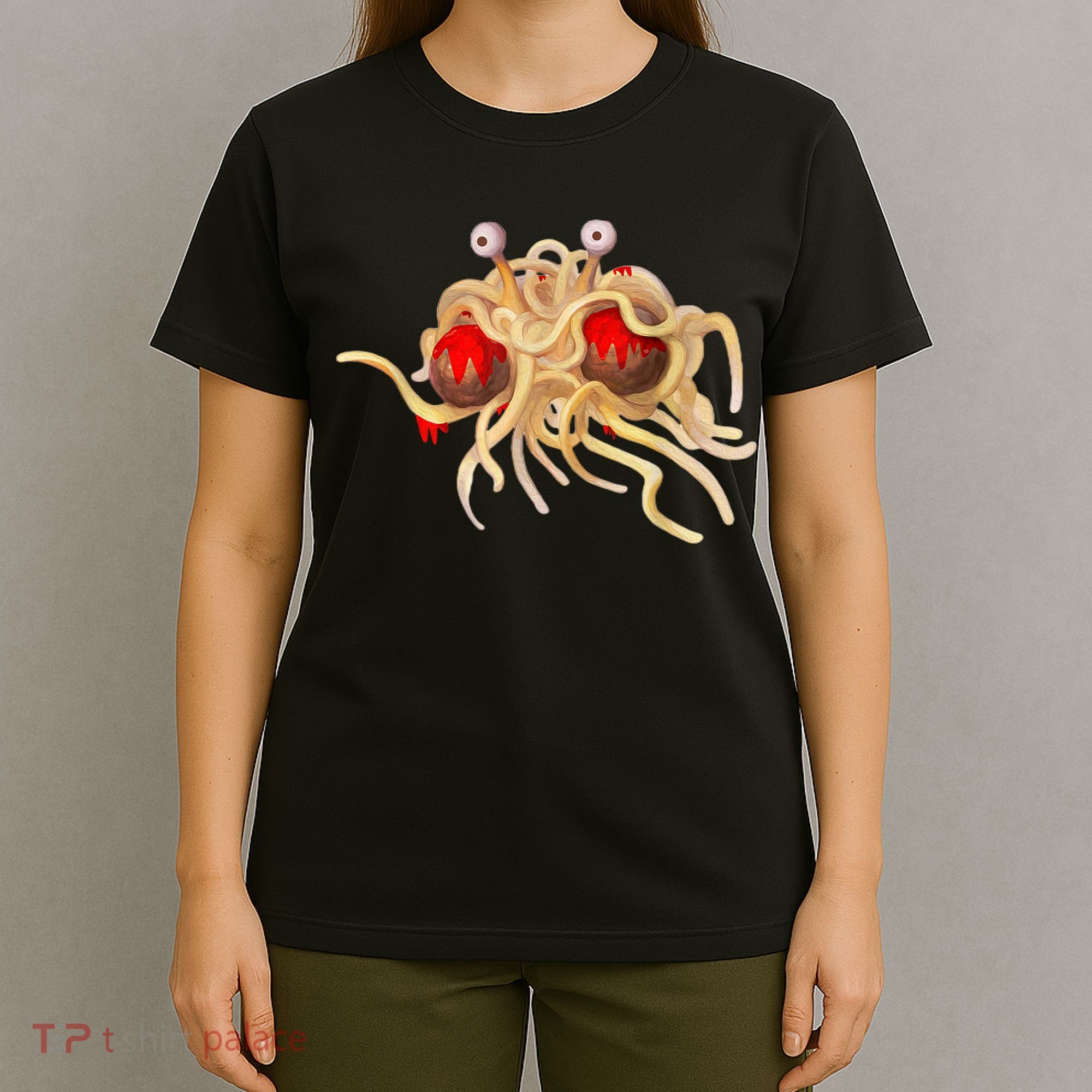 FSM Flying Spaghetti Monster Funny Pastafarian Atheist T-Shirt