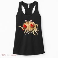 FSM Flying Spaghetti Monster Funny Pastafarian Atheist Women's Tank Top thumb 0