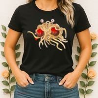 FSM Flying Spaghetti Monster Funny Pastafarian Atheist Women's T-Shirt thumb 2