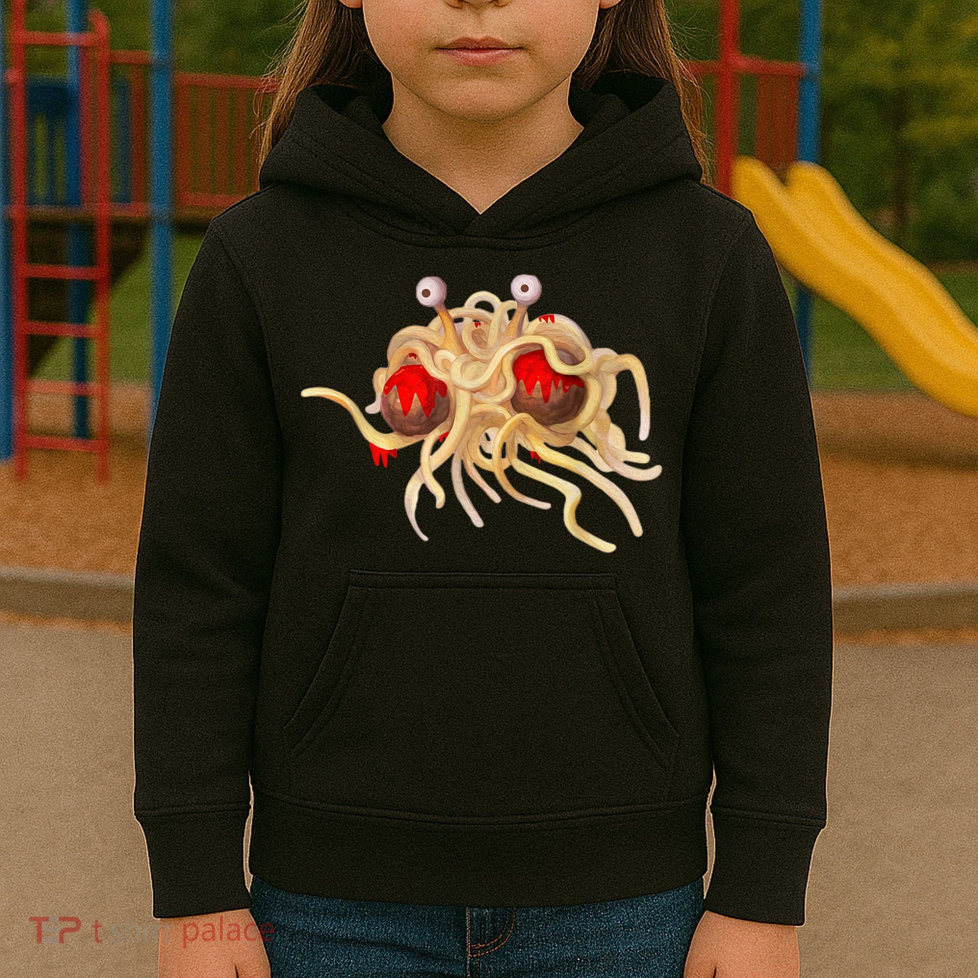 FSM Flying Spaghetti Monster Funny Pastafarian Atheist Kids Hoodie