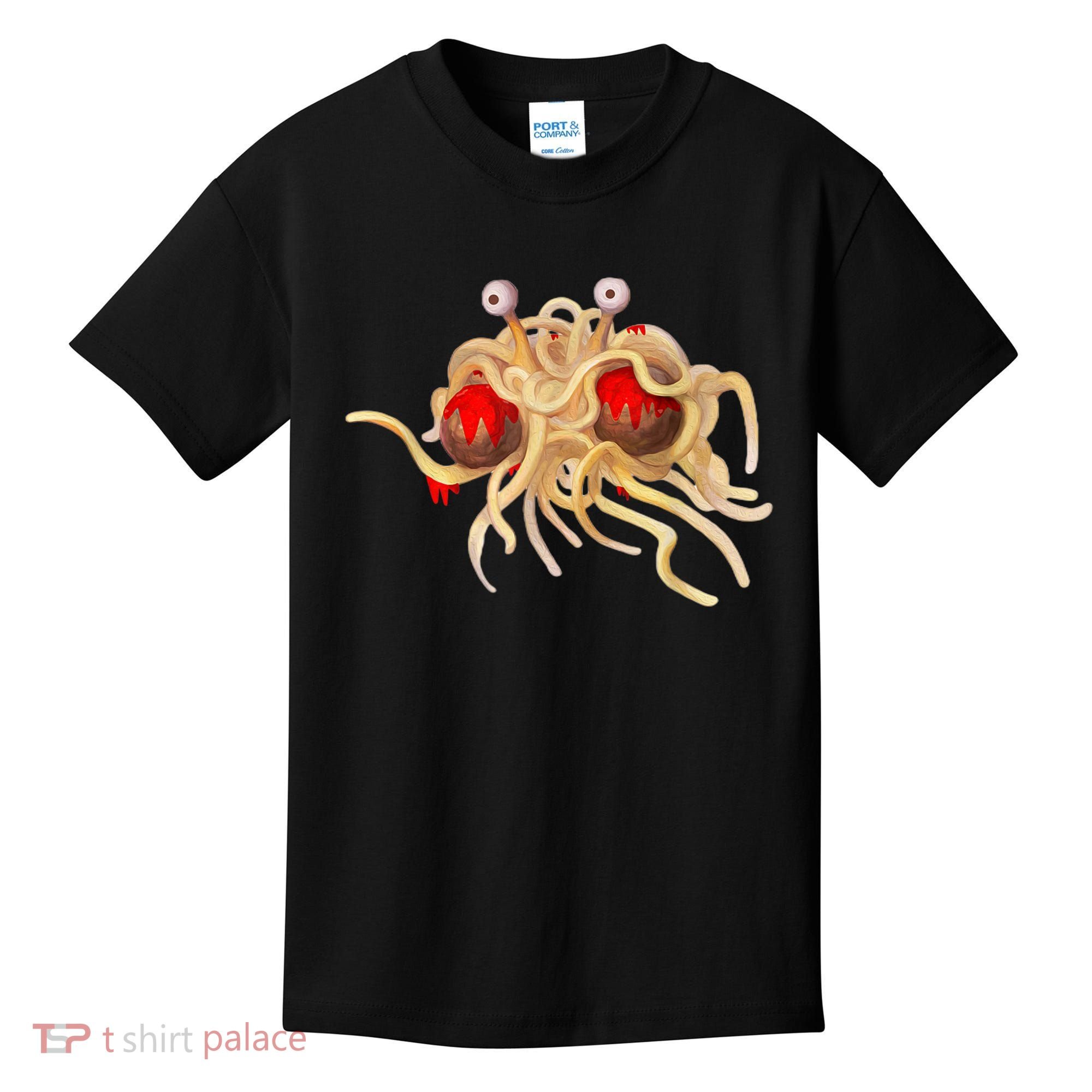FSM Flying Spaghetti Monster Funny Pastafarian Atheist Kids T-Shirt