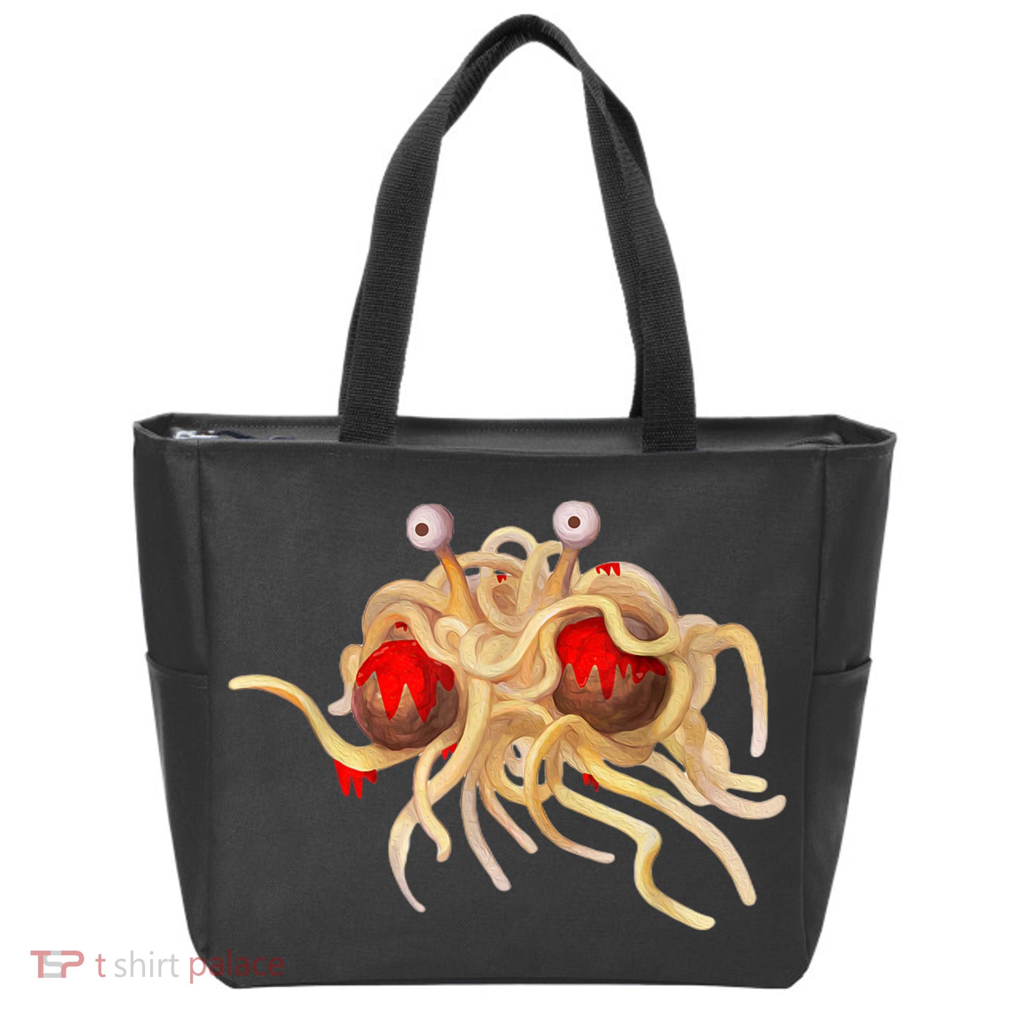 FSM Flying Spaghetti Monster Funny Pastafarian Atheist Tote Bag
