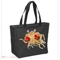 FSM Flying Spaghetti Monster Funny Pastafarian Atheist Tote Bag thumb 2