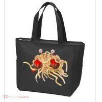 FSM Flying Spaghetti Monster Funny Pastafarian Atheist Tote Bag thumb 3