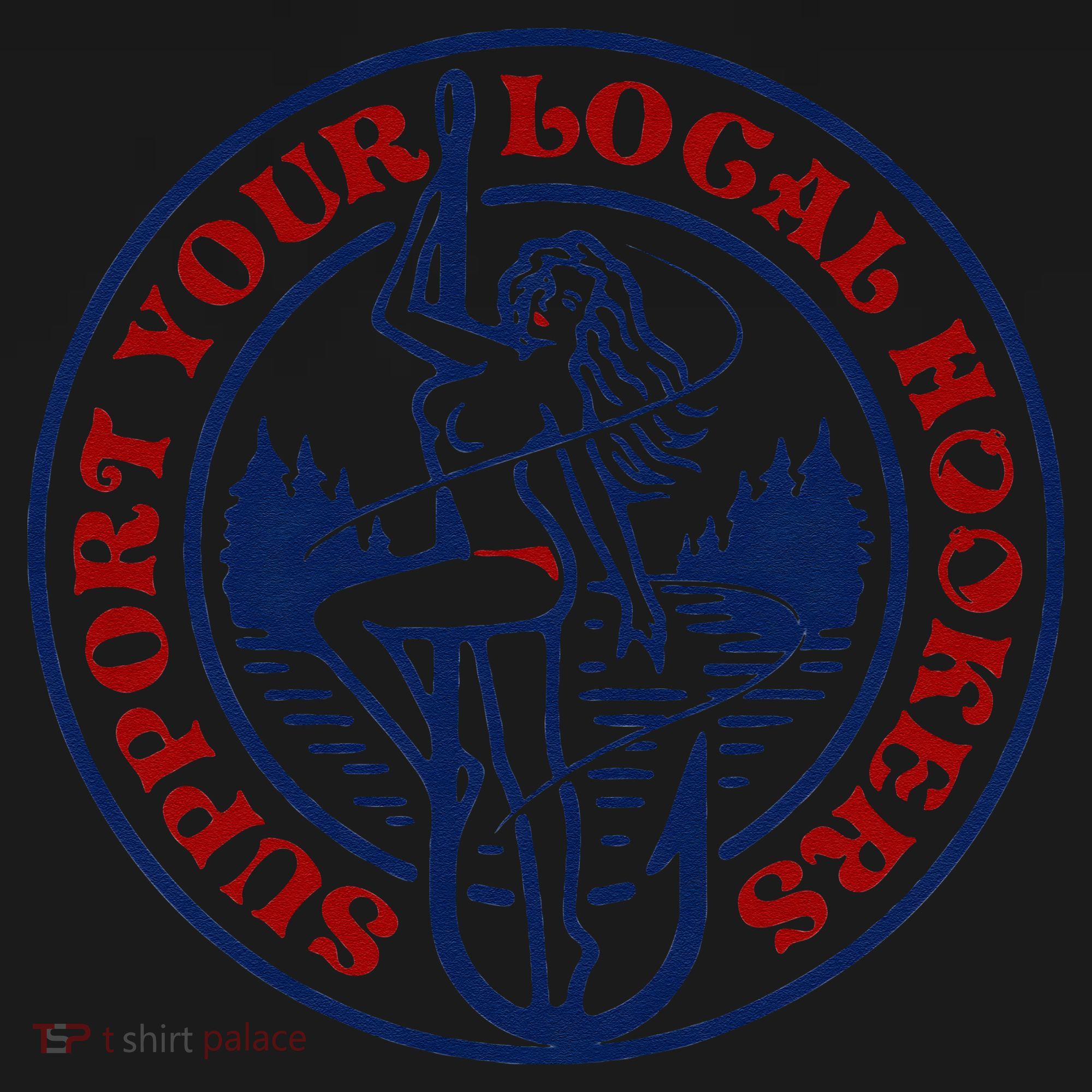 Funny Fishing Support Your Local Hookers Top For Dad Women's Hoodie