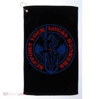 Funny Fishing Support Your Local Hookers Top For Dad Golf Towel thumb 0