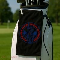 Funny Fishing Support Your Local Hookers Top For Dad Golf Towel thumb 2