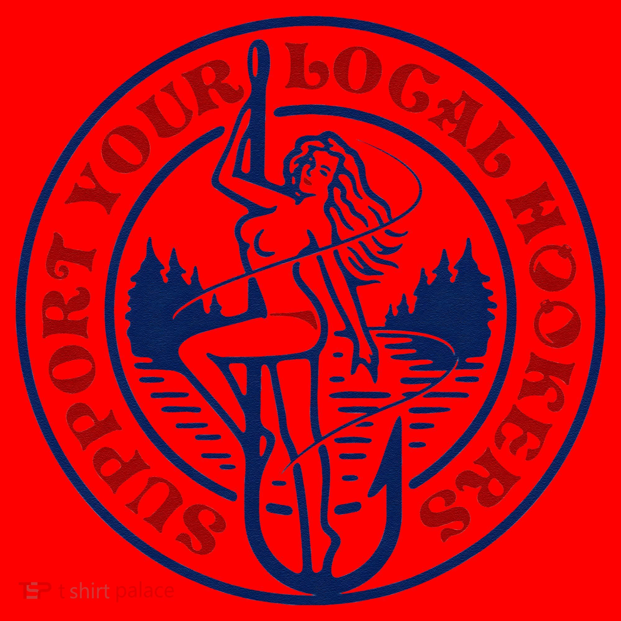 Funny Fishing Support Your Local Hookers Top For Dad Santa Hat