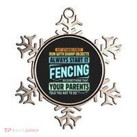 Funny Fencing Sport Pun Ornament thumb 0