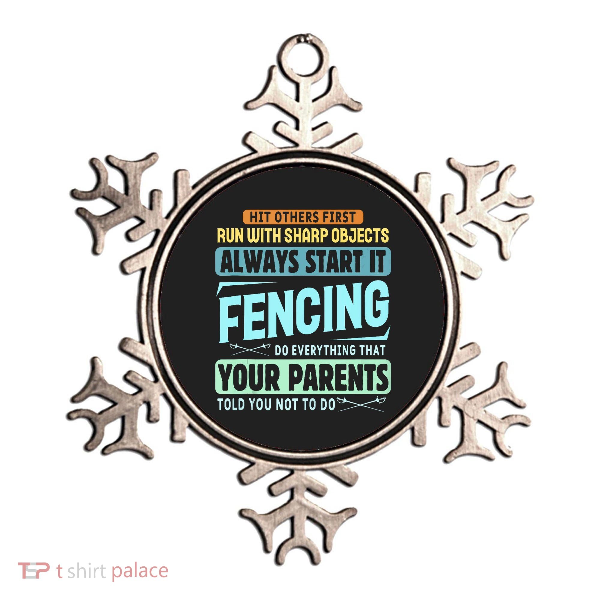 Funny Fencing Sport Pun Ornament