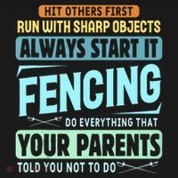 Funny Fencing Sport Pun Ornament thumb 1