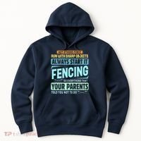 Funny Fencing Sport Pun Hoodie thumb 0