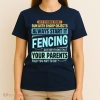 Funny Fencing Sport Pun T-Shirt thumb 4