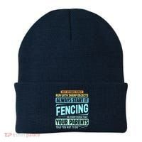 Funny Fencing Sport Pun Beanie thumb 0