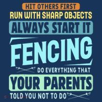 Funny Fencing Sport Pun Mousepad thumb 1