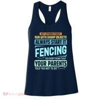 Funny Fencing Sport Pun Women's Tank Top thumb 0