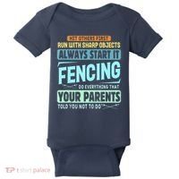 Funny Fencing Sport Pun Baby Bodysuit thumb 0