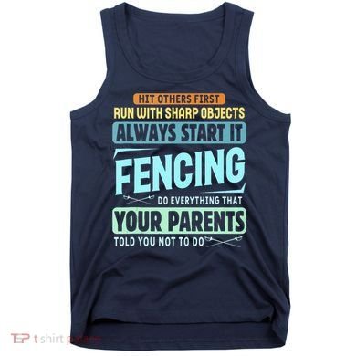 Funny Fencing Sport Pun Tank Top