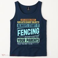 Funny Fencing Sport Pun Tank Top thumb 2