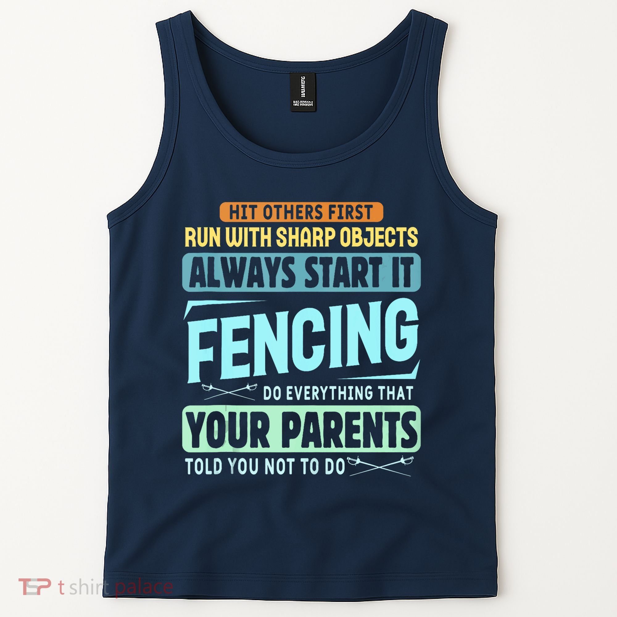 Funny Fencing Sport Pun Tank Top