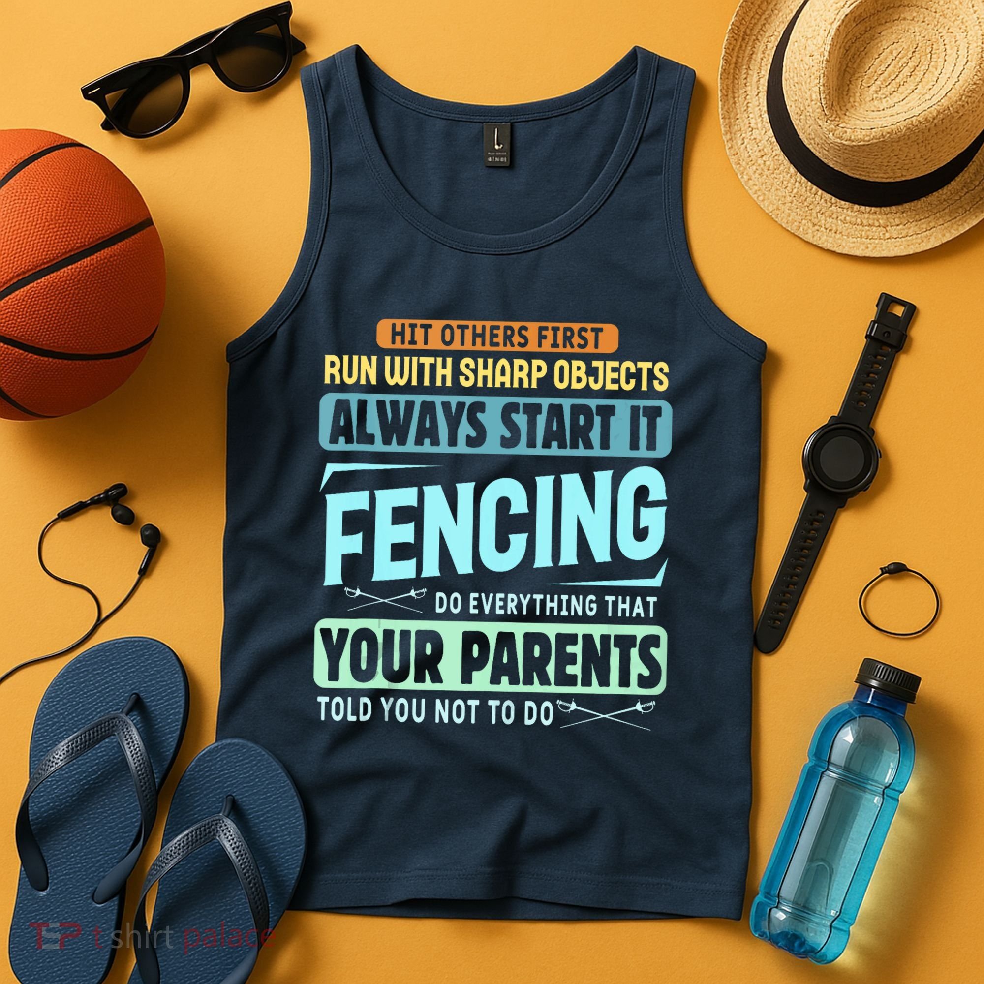 Funny Fencing Sport Pun Tank Top