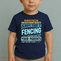 Funny Fencing Sport Pun Toddler T-Shirt thumb 2