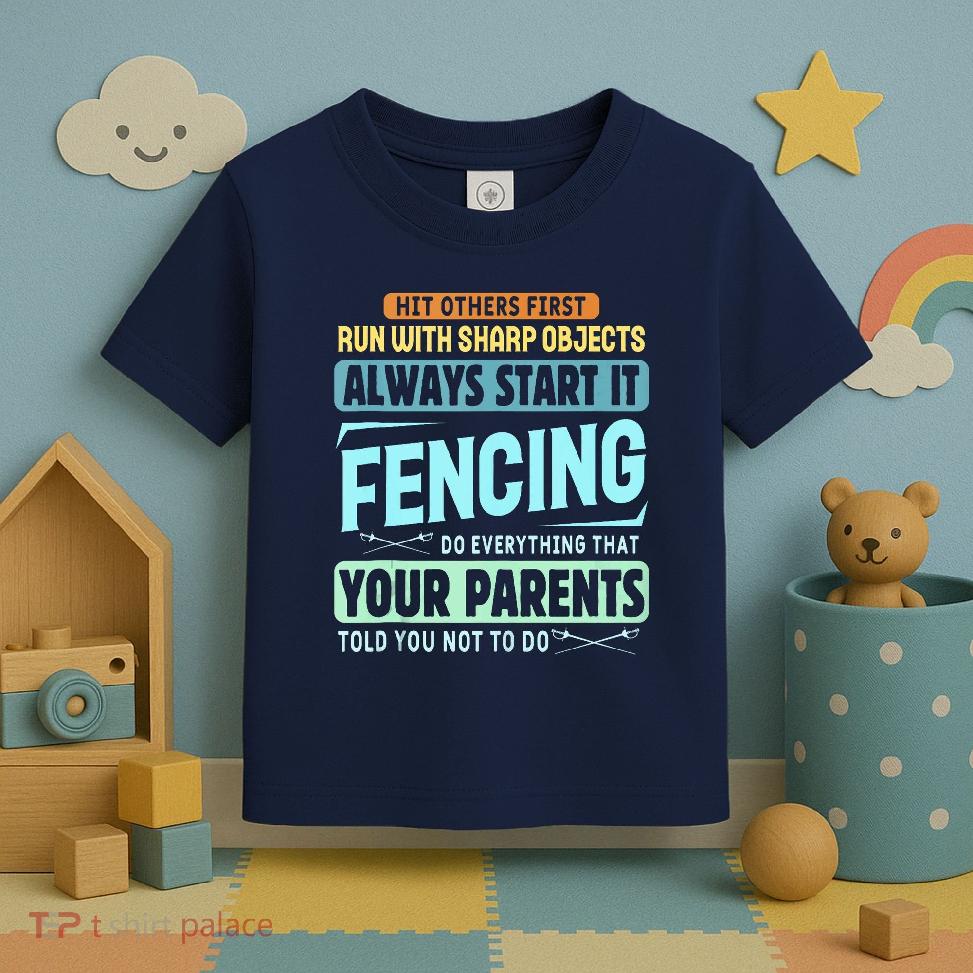 Funny Fencing Sport Pun Toddler T-Shirt