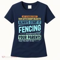 Funny Fencing Sport Pun Women's T-Shirt thumb 0